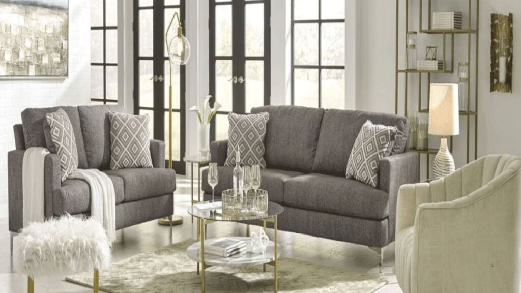 ELEGANT GREY WHITE LIVING ROOM