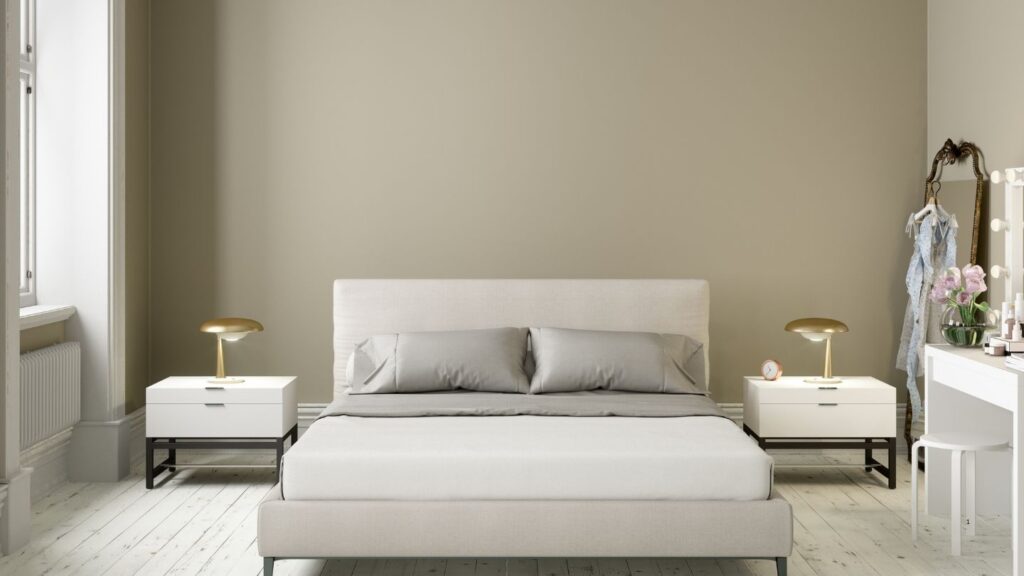 MUSHROOM GREY WITH SLEEK FURNITURE