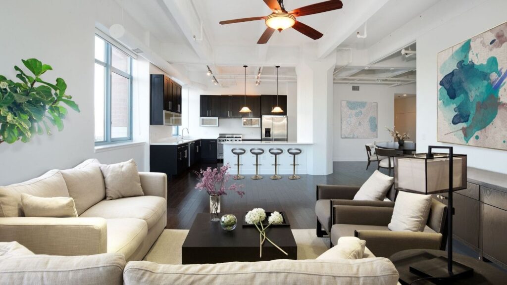 OPEN KITCHEN LIVING ROOM