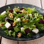 beetrot salad with cheese