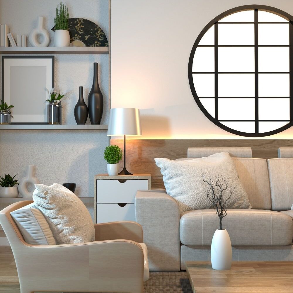 CHIC LIVING ROOM INTERIOR