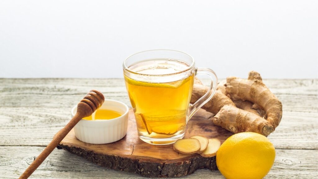 ginger tea with honey