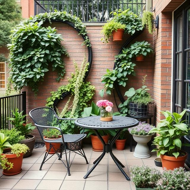 CAST IRON FURNITURE WALL CLIMBING PLANTS