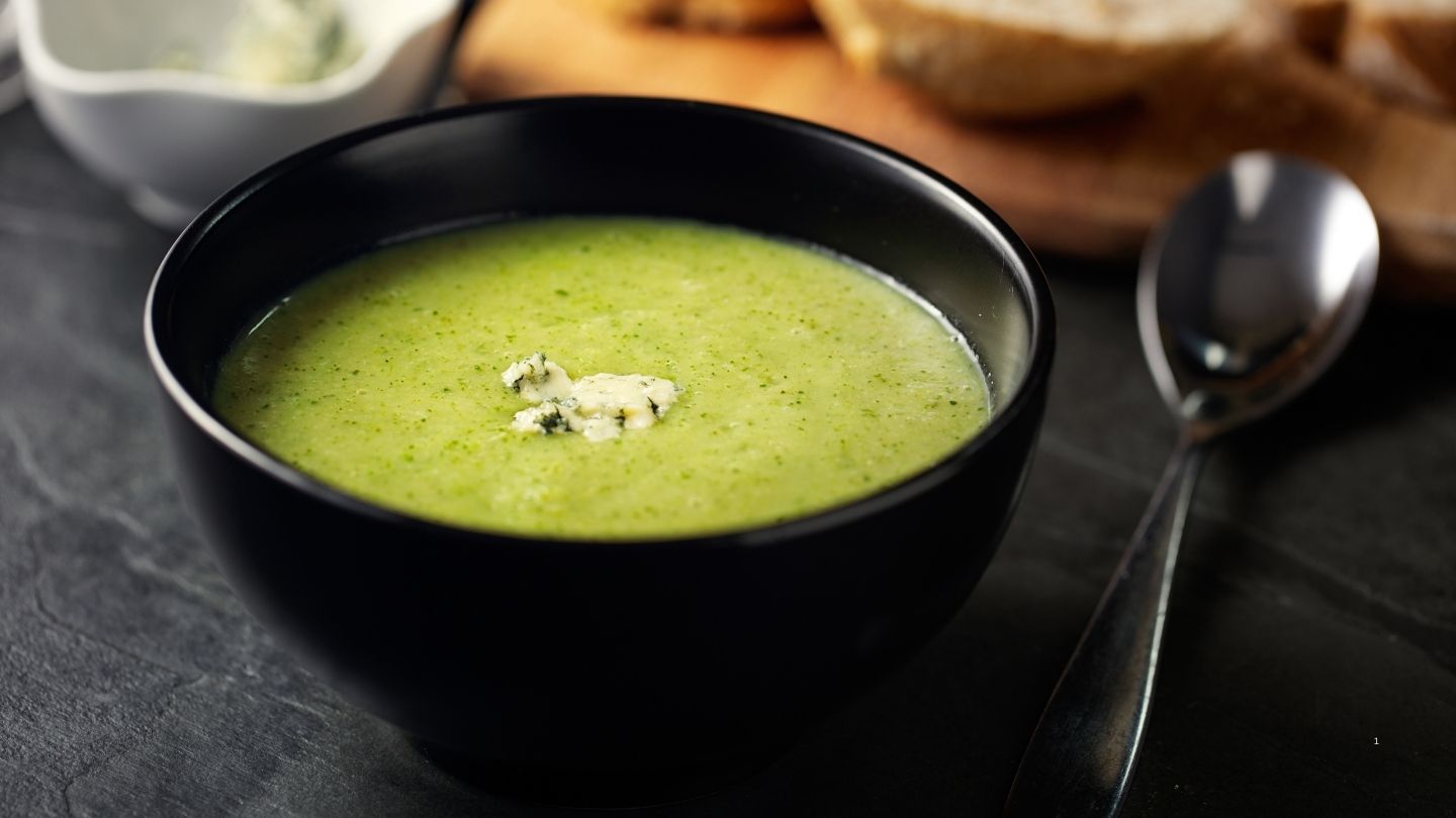 Creamy Broccoli and Blue Cheese soup