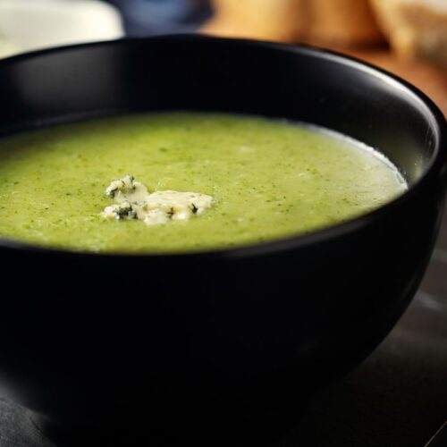 Creamy Broccoli and Blue Cheese soup
