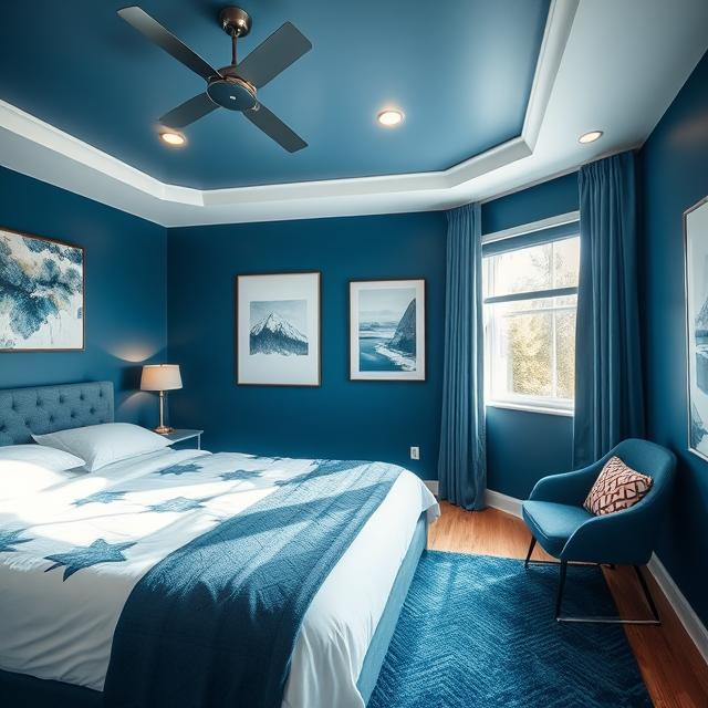 OCEAN BLUE BEDROOM