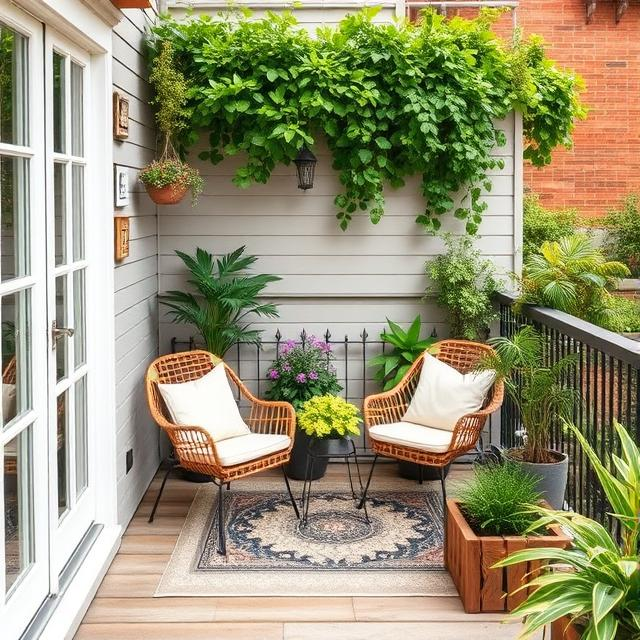 PRETTY TINY BALCONY GARDEN