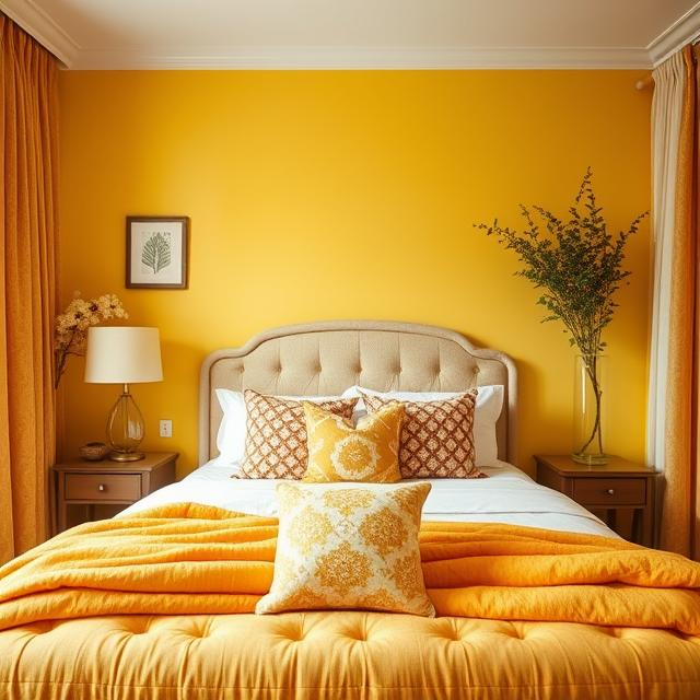 SUNFLOWER YELLOW BEDROOM